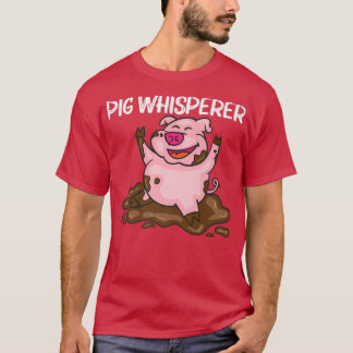 Funny Pig Design For Men Women Hog Farmer Farm Ani T-Shirt