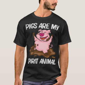 Funny Pig Design For Men Women Hog Farmer Farm Ani T-Shirt