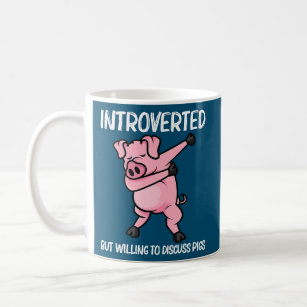 Funny Pig Design For Men Women Piglet Hog Piggy Coffee Mug