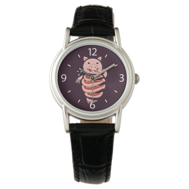Funny Pig Eating Steaks From Itself Watch (Front)