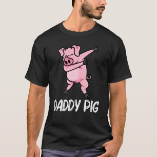 Funny Pig For Men Dad Piglet Hog Piggy Farm Animal T-Shirt