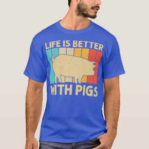 Funny Pig For Men Women Bacon Animal Lover Swine F T-Shirt