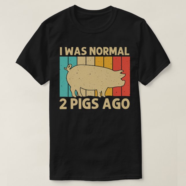 Funny Pig For Men Women Bacon Animal Lover Swine F T-Shirt (Design Front)