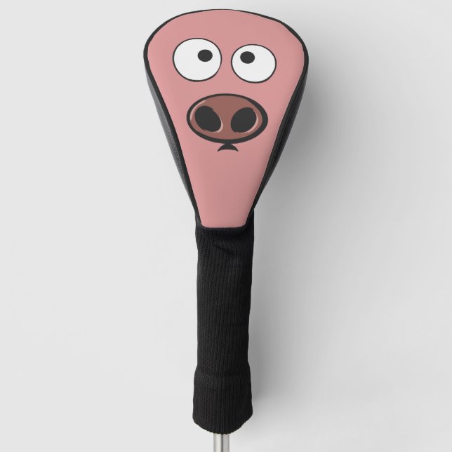 Funny Pig Golf Head Cover (Front)