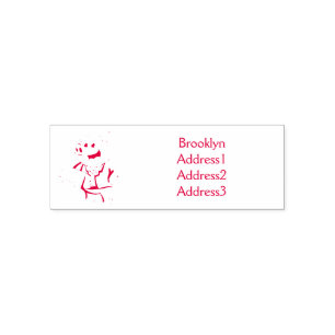 Funny pig in business suit cartoon  self-inking stamp