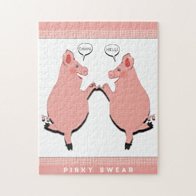 Funny Pig Jigsaw Puzzle (Vertical)