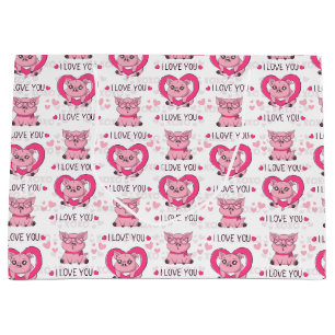 Funny Pig Love Pun Large Gift Bag
