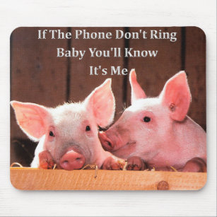 Funny Pig Memes with funny pig sayings and quotes Mouse Mat