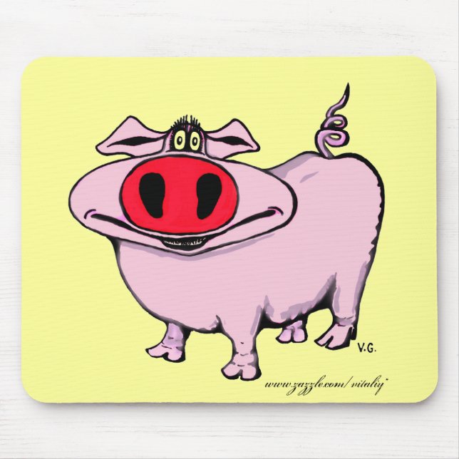 Funny pig mousepad (Front)