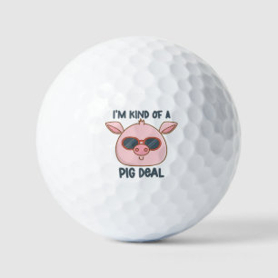 Funny Pig Pun Golf Balls
