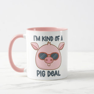 Funny Pig Pun  Mug