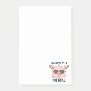 Funny Pig Pun Post-it Notes