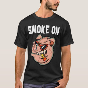 Funny Pig Shirt For Men Smoking Meat Pork Lover Pu