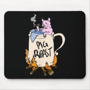 Funny Pig Spit Roast Bbq Party Grill Master Gift Mouse Mat