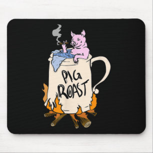Funny Pig Spit Roast Bbq Party Grill Master Gift Mouse Mat