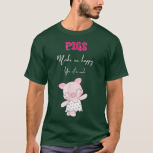 Funny pig  T-Shirt