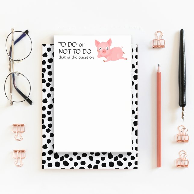 Funny Pig To Do or Not To Do List Post-it Notes (Creator Uploaded)
