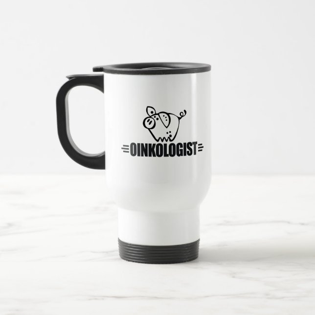 Funny Pig Travel Mug (Left)