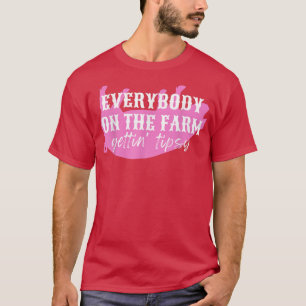 Funny Pigs Piglets, Everybody on the Farm, Gettin T-Shirt