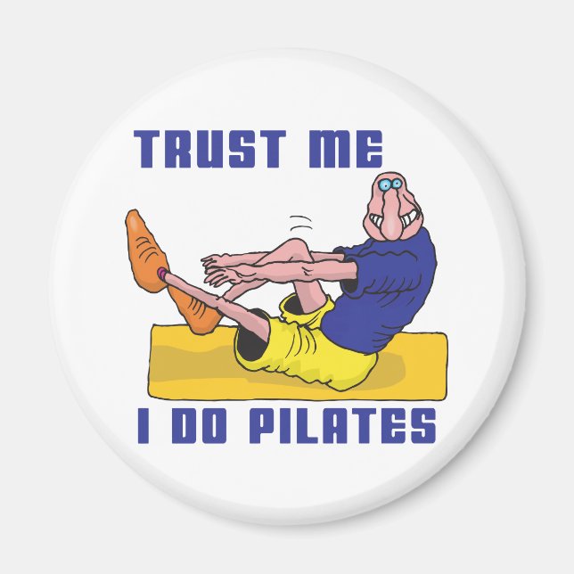 Funny Pilates Magnet (Front)