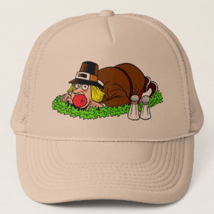 Funny Pilgrim Picture Trucker Hat