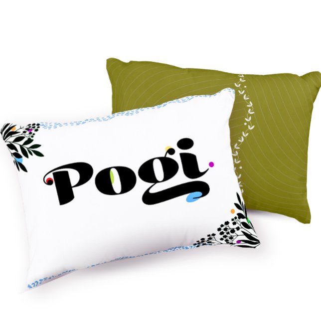 Funny Pillow 'Pogi' Filipino Boho Accent Pillow (Creator Uploaded)