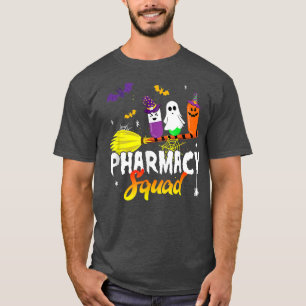Funny Pills Pharmacist Crew Pharmacy Squad Happy H T-Shirt