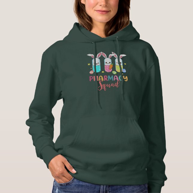 Funny Pills Pharmacy Squad Pharmacist Life Easter Hoodie (Front)