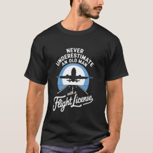 Funny Pilot Art Aeroplane Flight Enthusiasts For M T-Shirt