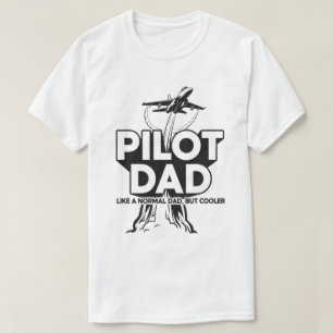 Funny Pilot Art For Dad Men Aviation Airplane Airc T-Shirt