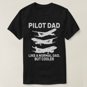 Funny Pilot Art For Dad Pilot Aviation Aeroplane T-Shirt