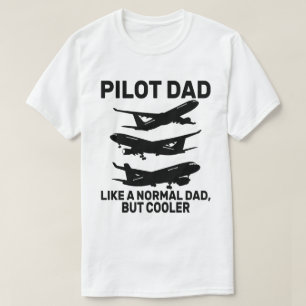 Funny Pilot Art For Dad Pilot Aviation Aeroplane T-Shirt