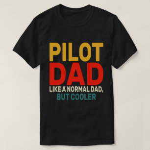 Funny Pilot Art For Dad Pilot Aviation Aeroplane  T-Shirt