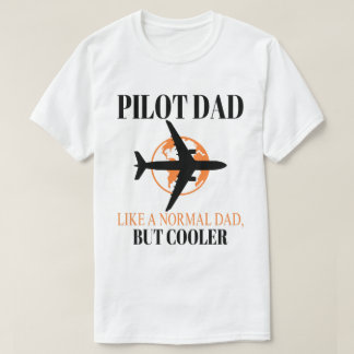 Funny Pilot Art For Dad Pilot Aviation Aeroplane T-Shirt
