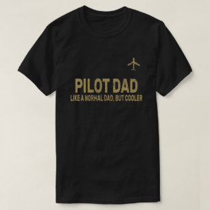 Funny Pilot Art For Dad Pilot Aviation Airplane  T-Shirt