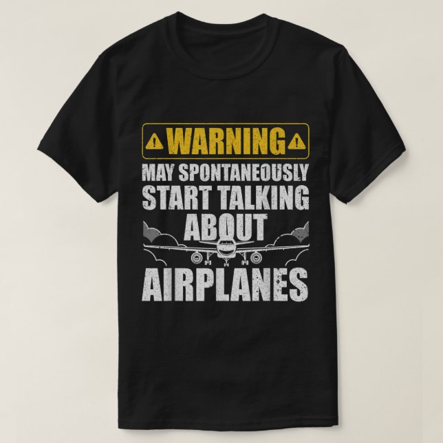Funny Pilot Art For Men Women Aviation Pilot Airpl T-Shirt (Design Front)