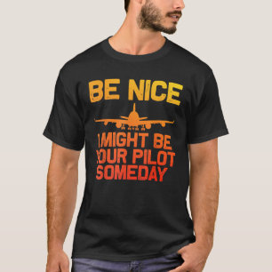 Funny Pilot Art For Men Women Kids Aviation T-Shirt