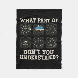 Funny Pilot Art Men Women Aviation Airline Pilot I Fleece Blanket