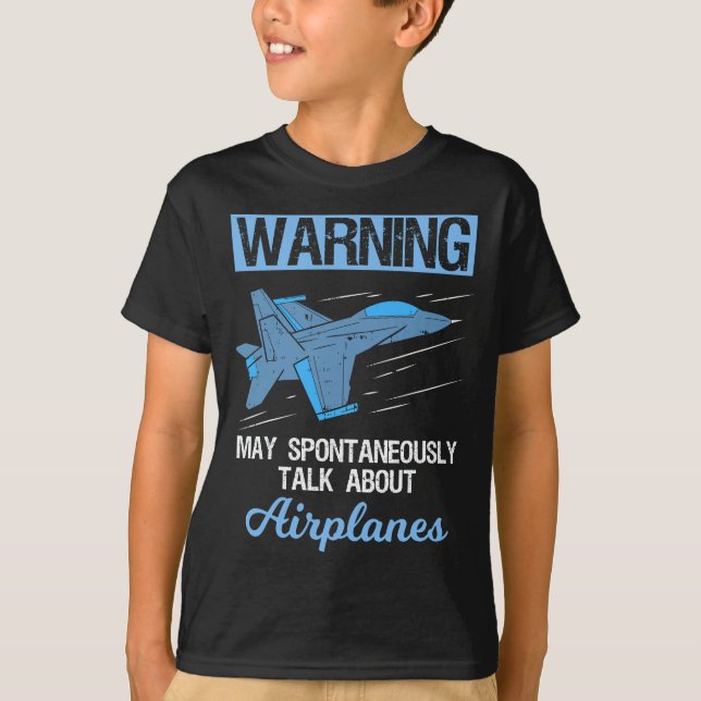 Funny Pilot Aviation Jet Fighter Aeroplane Plane T-Shirt (Front)