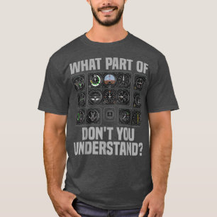 Funny Pilot Design For Men Women Aeroplane Airline T-Shirt