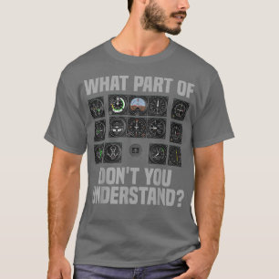Funny Pilot Design For Men Women Aeroplane Airline T-Shirt