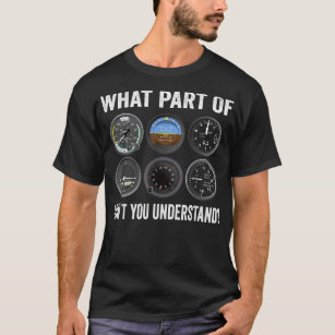 Funny Pilot Design For Men Women Airplane Airline  T-Shirt