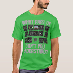 Funny Pilot Design For Men Women Airplane Airline  T-Shirt