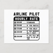 Funny Pilot Hourly Rate Aviation