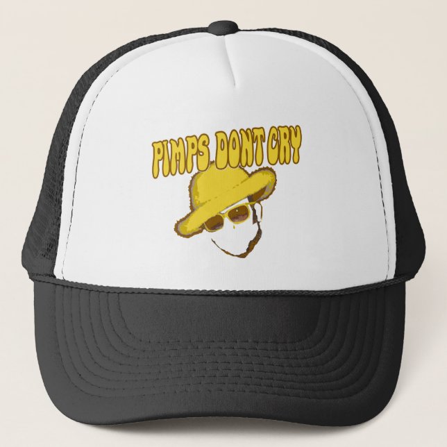 FUNNY Pimps Dont Cry Hat (Front)