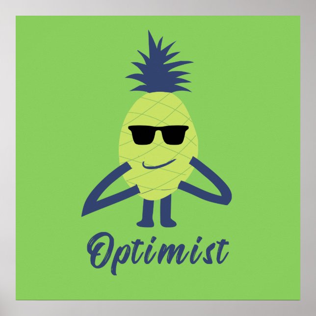 Funny pineapple art poster (Front)