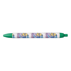 funny pineapple black ink pen