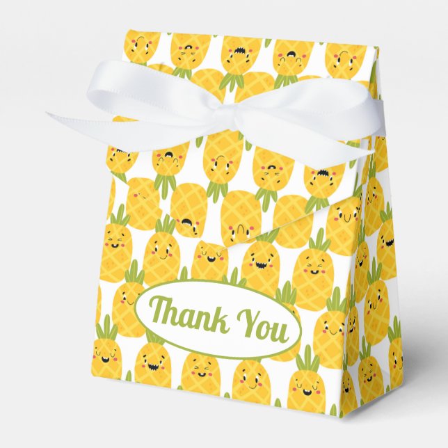 Funny Pineapple Favour Box (Front Side)