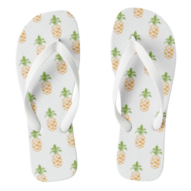 Funny Pineapple Flip Flops (Footbed)
