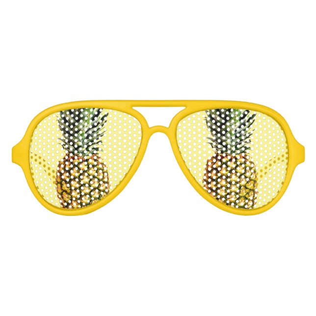 Funny pineapple fruit party shades sunglasses (Front)